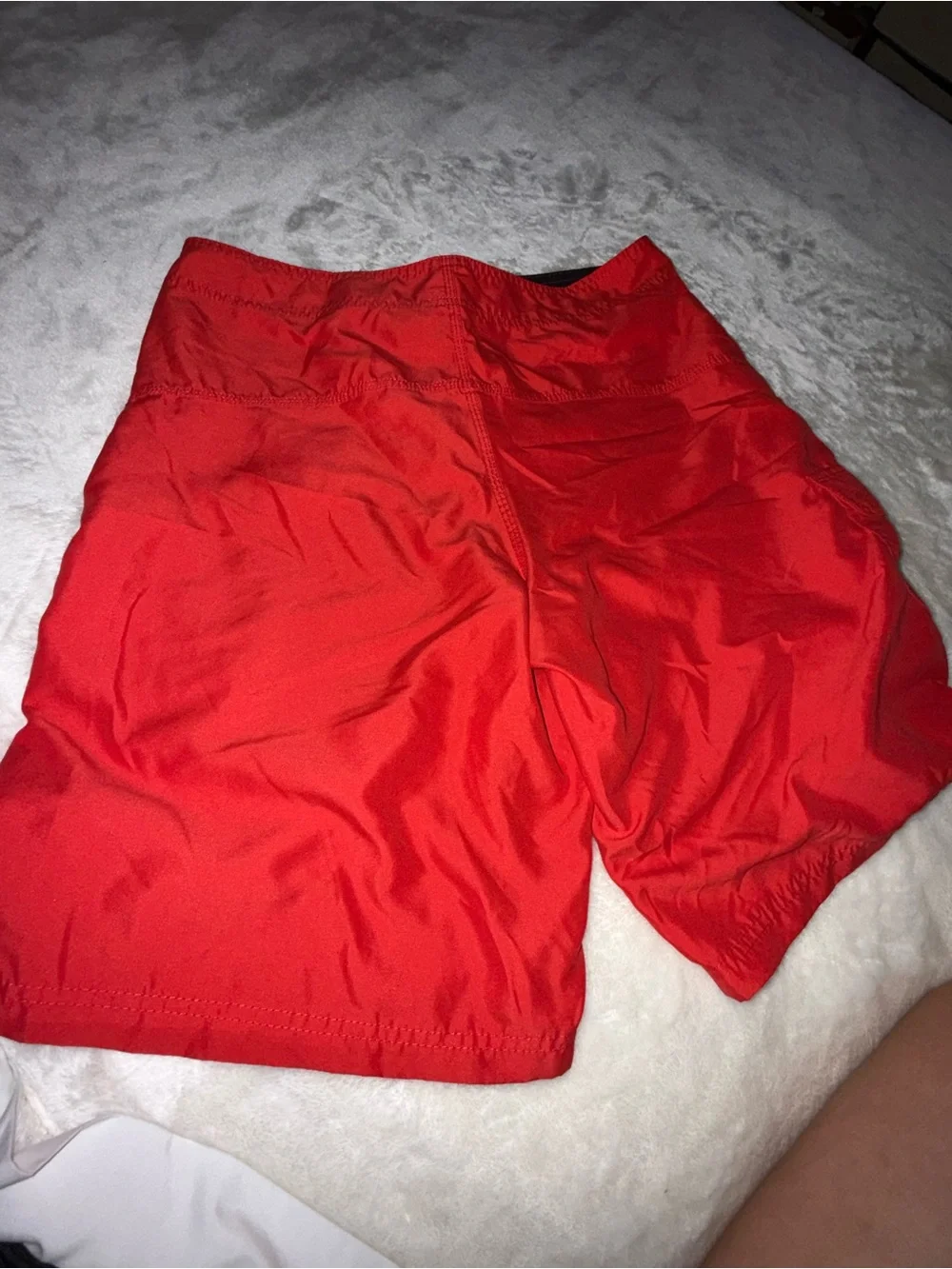 Hurley Men’s Red Swim Trunks with Black Drawstring